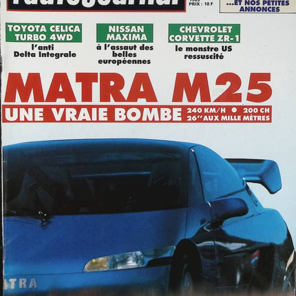 Matra M25 - L'auto journal - n° 7 - 1989 - revue magazine - voiture