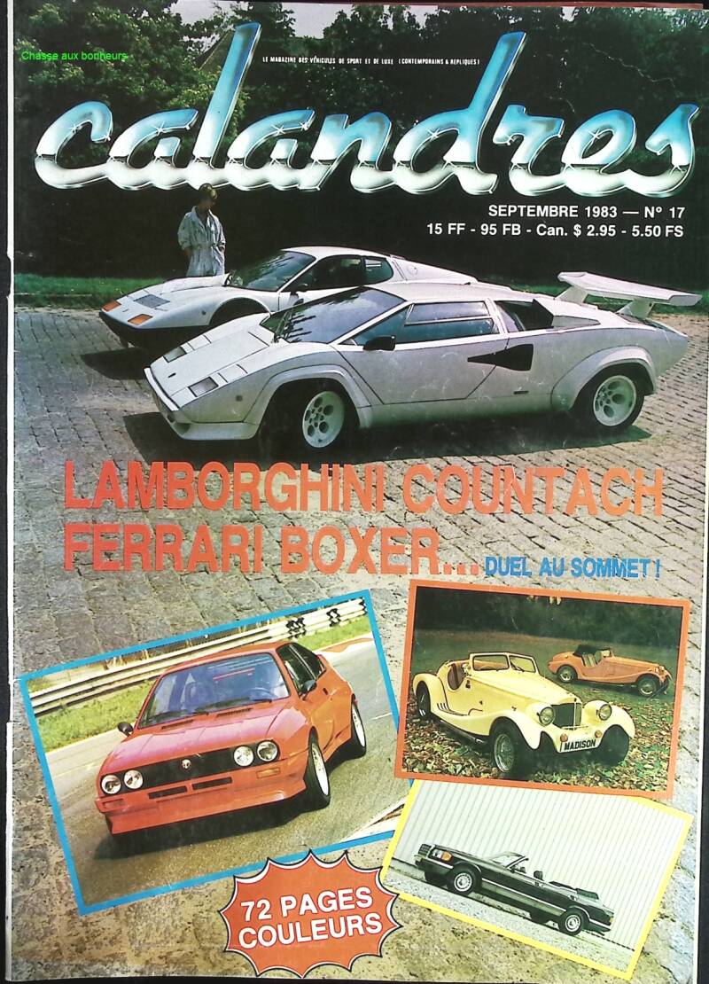 Calandres - n° 17 - 1983 - revue magazine - voiture