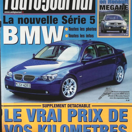 BMW 5er - L'auto journal - Nr. 612 - 2003 - Zeitschriftenbericht - Auto