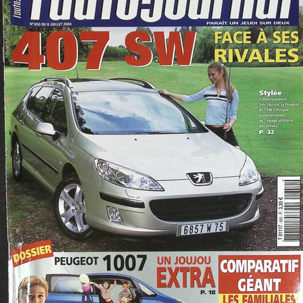 Peugeot 407 SW - L'auto journal - n° 650 - 2004 - Zeitschriftenbericht - Auto