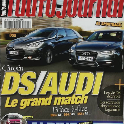 DS AUDI the big match - L'auto journal - n° 844 - 2011 - magazine review - car