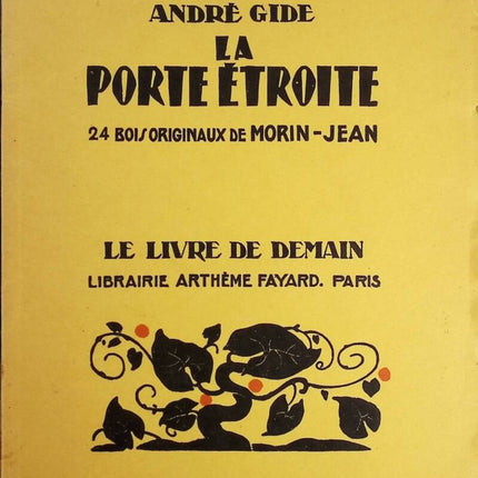 The Narrow Gate - The Book of Tomorrow - André Gide - Book