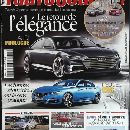 Audi Prologue Peugeot 608 - L'auto journal - n° 930 - 2015 - Zeitschriftenbericht - Auto