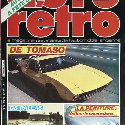 De Tomaso DS Pallas - Auto moto rétro - n° 39 - 1983 - revue magazine - voiture