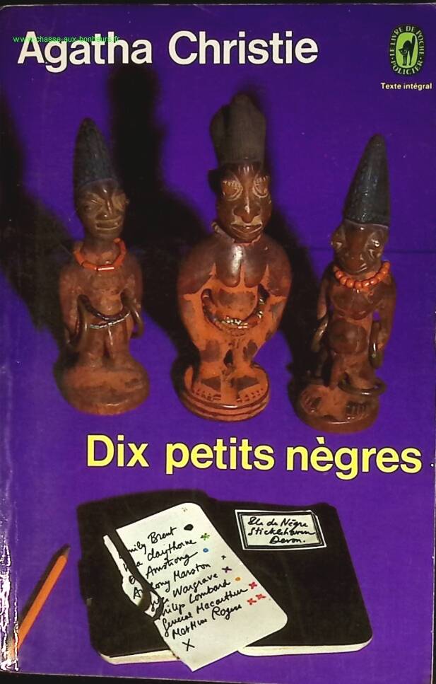 Dix Petits Nègres - Agatha Christie - livre