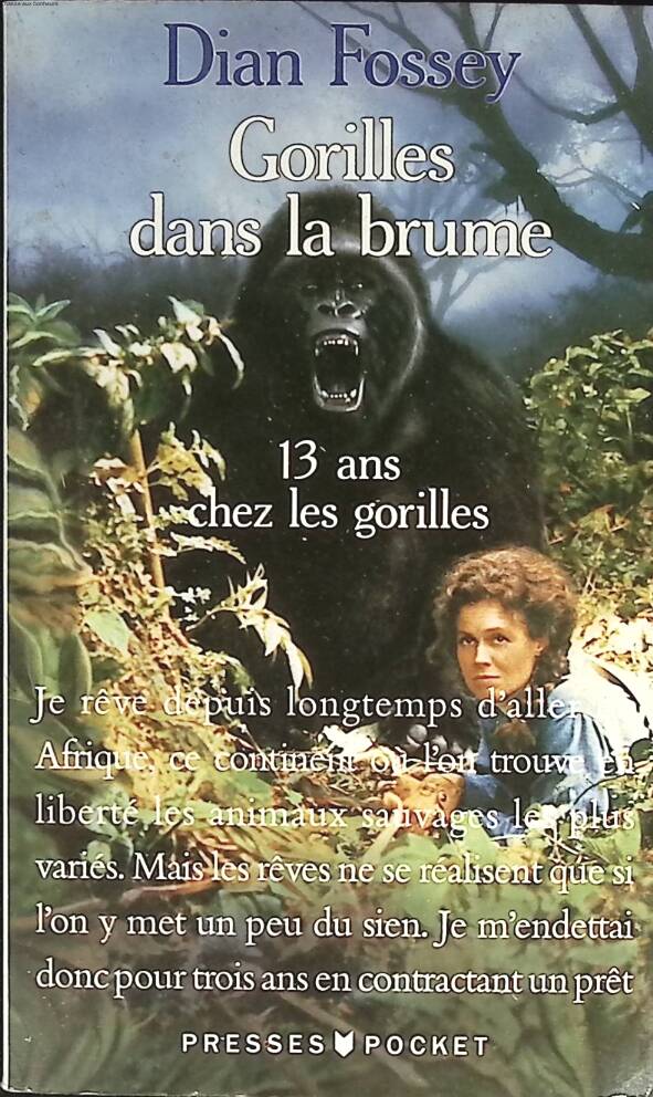 Gorilles dans la brume - Dian Fossey - 1993 - livre