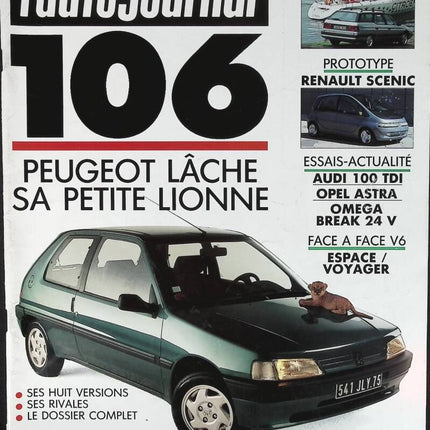 Peugeot 106 - L'auto journal - n° 16 - 1991 - revue magazine - voiture