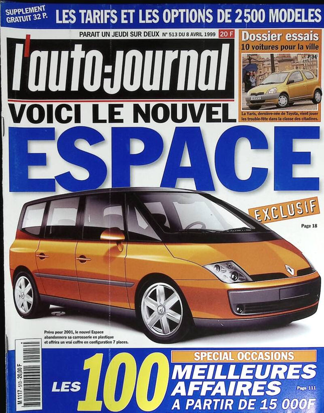 Renault Espace - L'auto journal - n° 513 - 1999 - magazine review - car