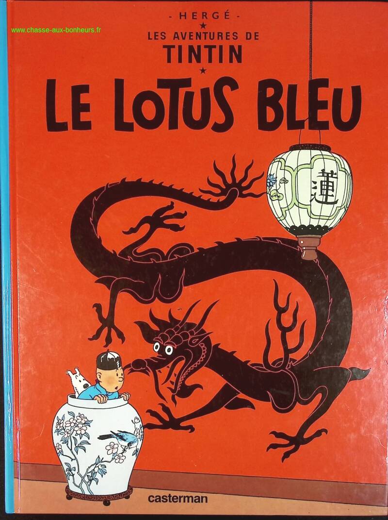 Tintin - Tome 5 - Le lotus bleu - Hergé - livre BD