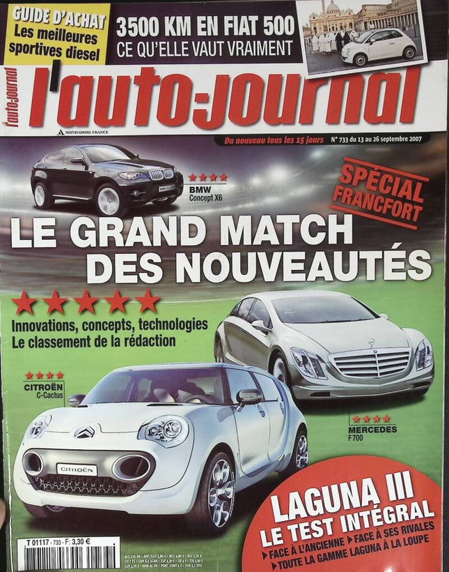 The big new releases match - L'auto journal - n° 733 - 2007 - magazine review - car