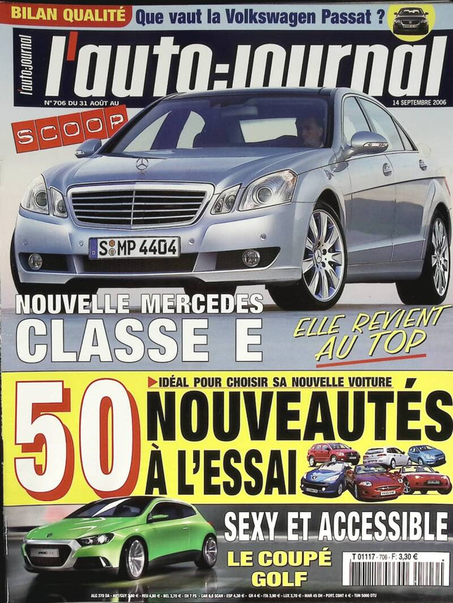 Mercedes E-Class - L'auto journal - No. 706 - 2006 - magazine review - car