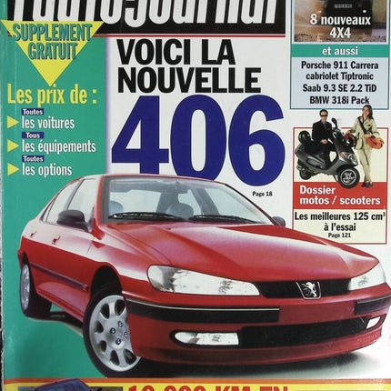 Peugeot 406 - L'auto journal - n° 490 - 1998 - Zeitschriftenbericht - Auto