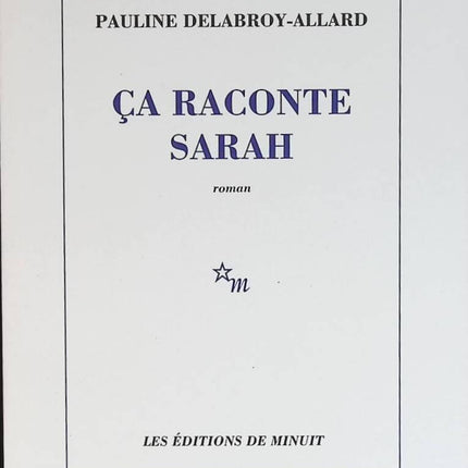 It tells Sarah - Pauline Delabroy-Allard - book