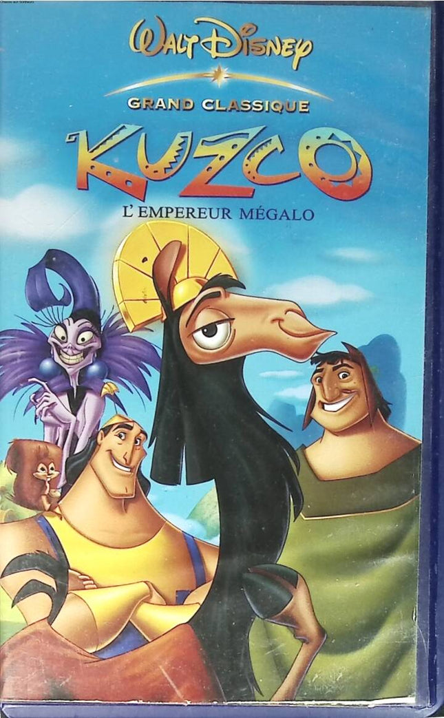 Kuzco: Ein Königreich für ein Lama – Walt Disney – VHS-Videokassette K7