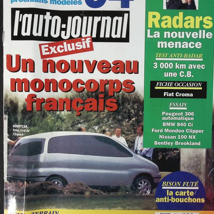 Un nouveau monospace Français - L'auto journal - n° 12 - 1993 - revue magazine - voiture