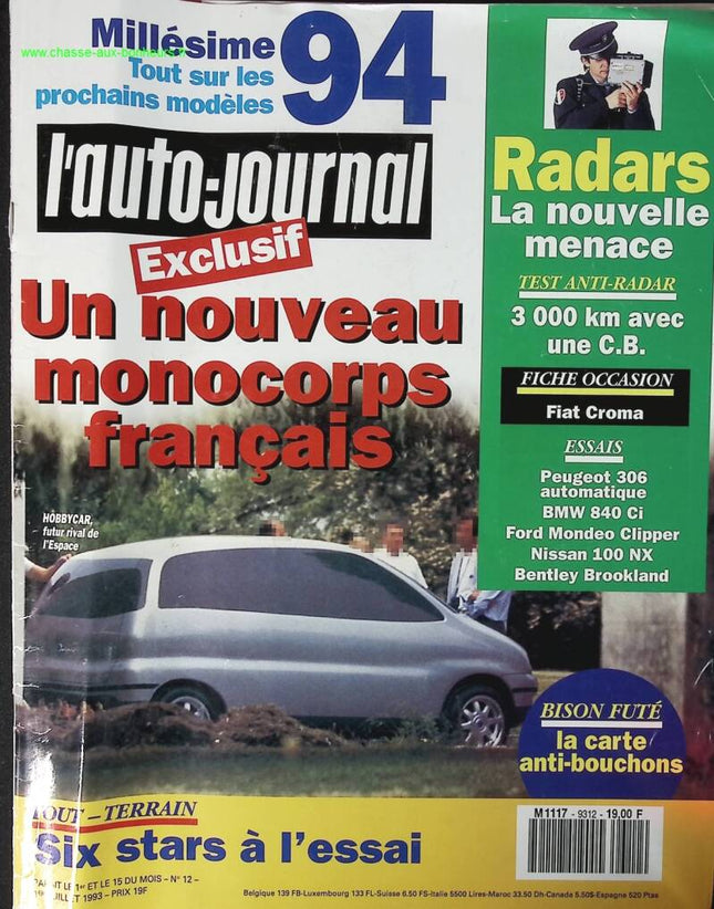 Ein neuer französischer Minivan - L'auto journal - Nr. 12 - 1993 - Zeitschriftenrezension - Auto