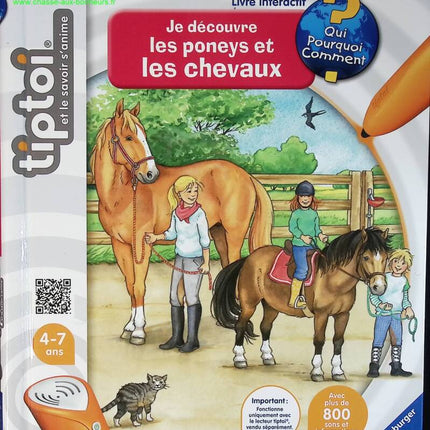 Je découvre les poneys et les chevaux - Tiptoi - livre