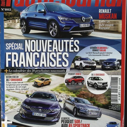 Spezielle französische Nachrichten - L'auto journal - Nr. 1013 - 2018 - Zeitschriftenbericht - Auto