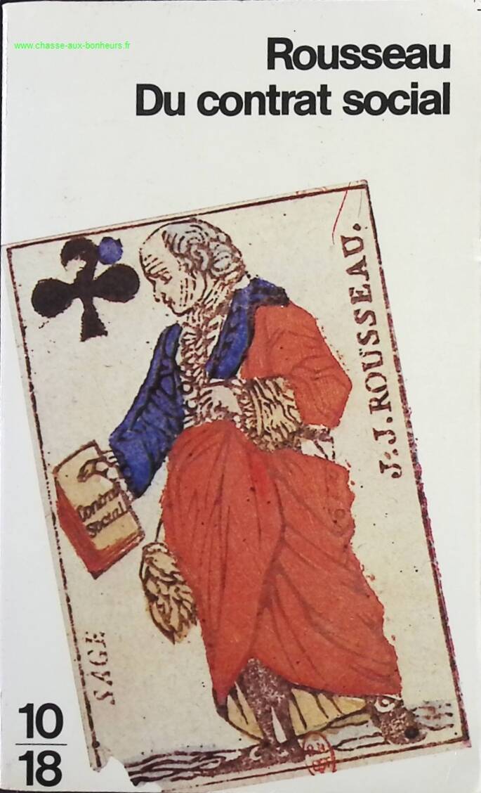 Du contrat social - Jean-Jacques Rousseau - Livre