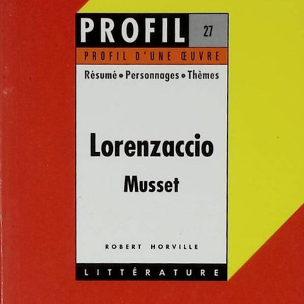 Lorenzaccio - Musset - livre