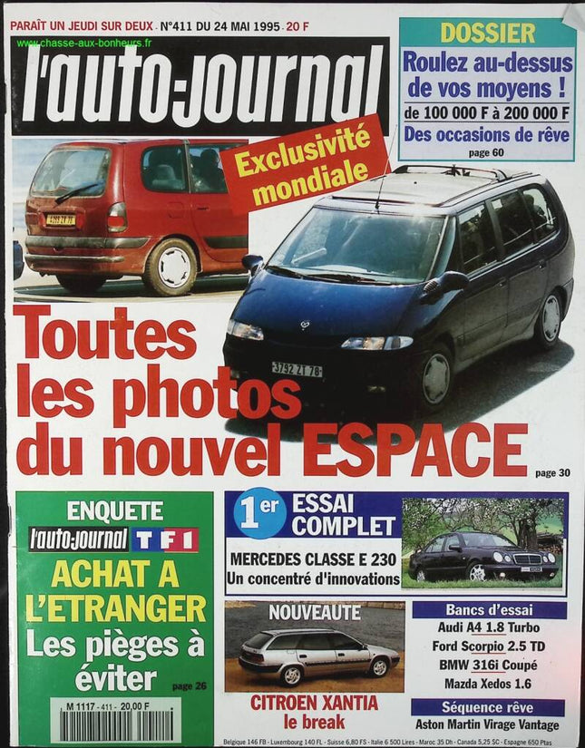 All photos of the new Renault Espace - L'auto journal - n° 411 - 1995 - magazine review - car