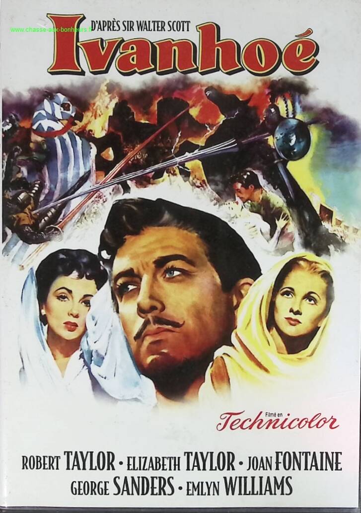 Ivanhoe - Robert Taylor, Elizabeth Taylor - DVD adventure film vintage 1952