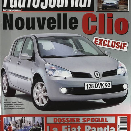 Nouvelle Renault Clio - L'auto journal - n° 630 - 2003 - revue magazine - voiture