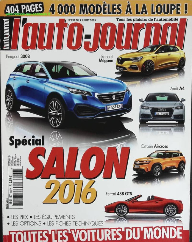 Spécial salon 2016 - L'auto journal - n° 937 - 2015 - revue magazine - voiture
