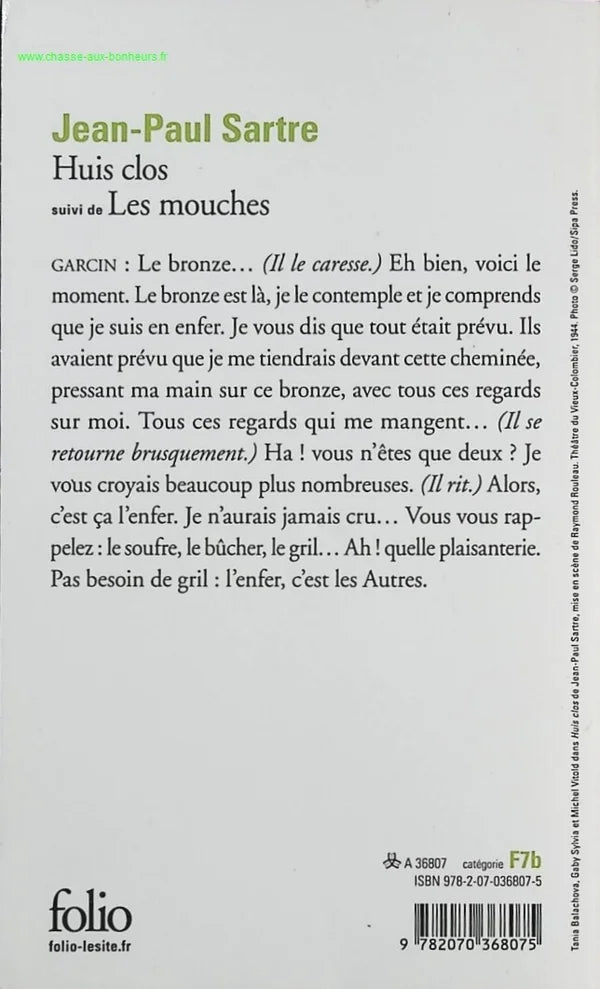 In Camera / The Flies - Jean-Paul Sartre - Book