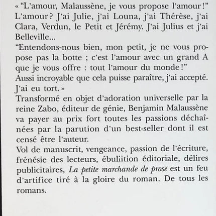 The Little Prose Merchant - Daniel Pennac - book