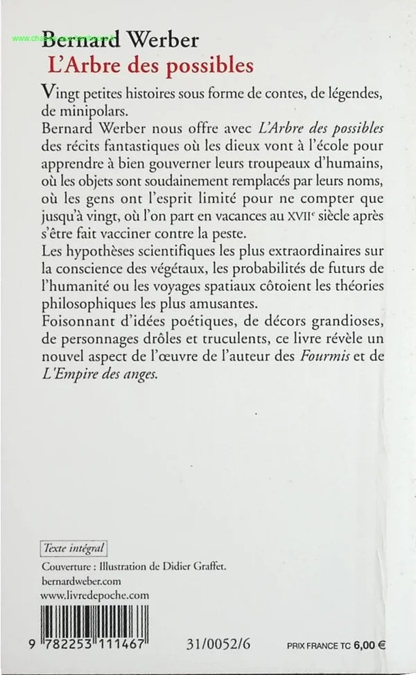The Tree of Possibilities - Bernard Werber - book