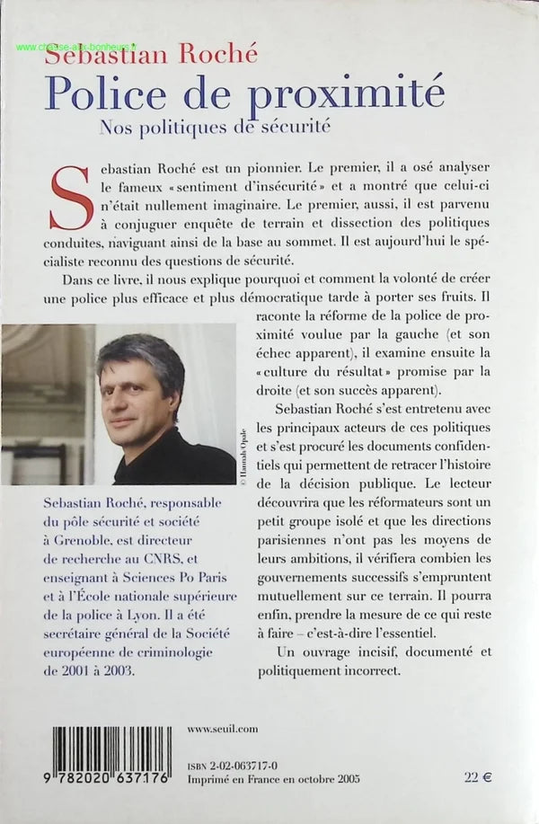 Community Policing Our Security Policies - Sebastian Roché - Book