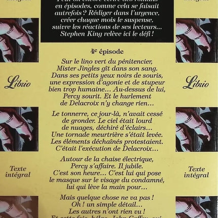 La Ligne verte, tome 4 - La mort affreuse d'Edouard Delacroix - Stephen King - livre