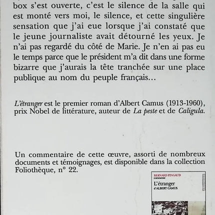 Der Fremde - Albert Camus - 1996 - Buch