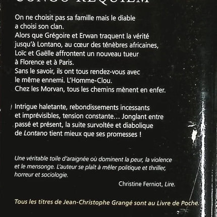 Congo Requiem - Jean-Christophe Grangé - livre