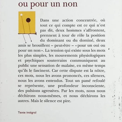 Für Ja oder Nein - Nathalie Sarraute - Buch