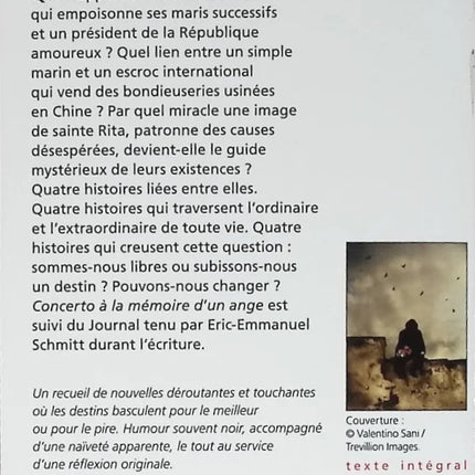 Concerto in Memory of an Angel - Éric-Emmanuel Schmitt - 2011 - book