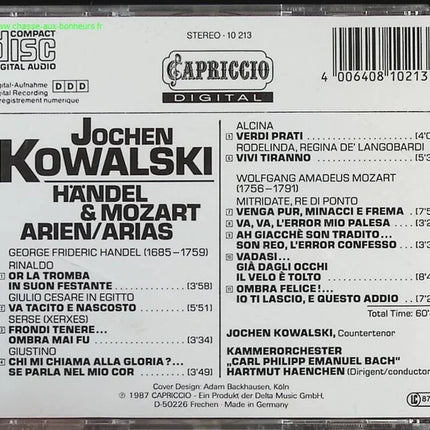Handel & Mozart - Jochen Kowalski - CD