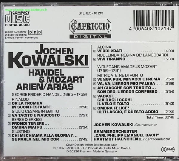 Handel &amp; Mozart - Jochen Kowalski - CD