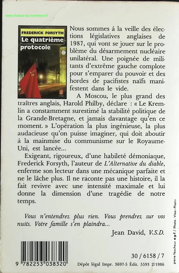 The Fourth Protocol - Frederick Forsyth - Book