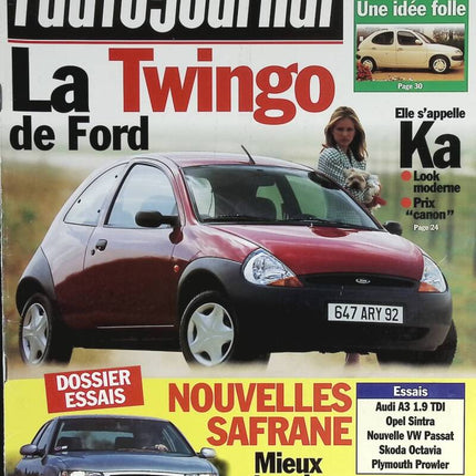 La Twingo de Ford - L'auto journal - n° 446 - 1996 - revue magazine - voiture
