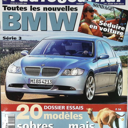 Toutes les nouvelles BMW - L'auto journal - n° 652 - 2004 - revue magazine - voiture