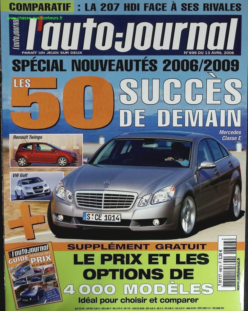 50 Erfolge von morgen - L'auto journal - Nr. 696 - 2006 - Zeitschriftenkritik - Auto