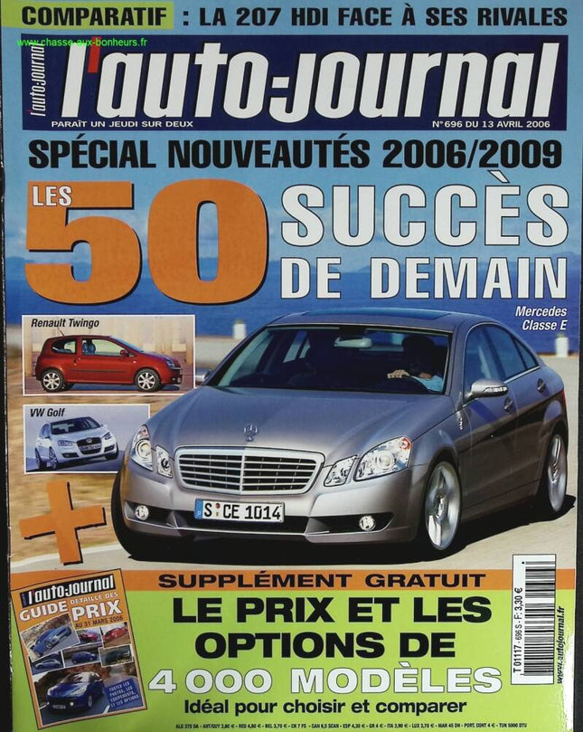 50 Successes of Tomorrow - L'auto journal - n° 696 - 2006 - magazine review - car