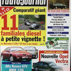 11 familiales diesel - L'auto journal - n° 410 - 1995 - revue magazine - voiture