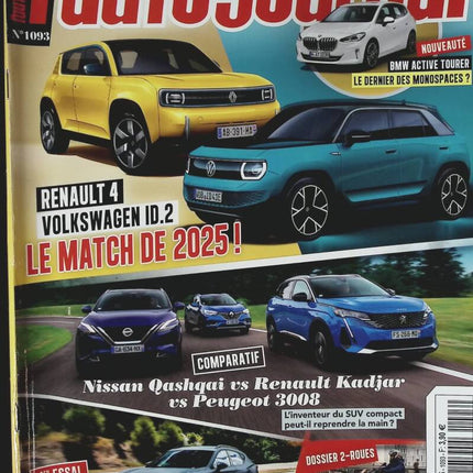 Renault 4 Volkswagen ID 2 - L'auto journal - n° 1093 - 2021 - magazine review - car