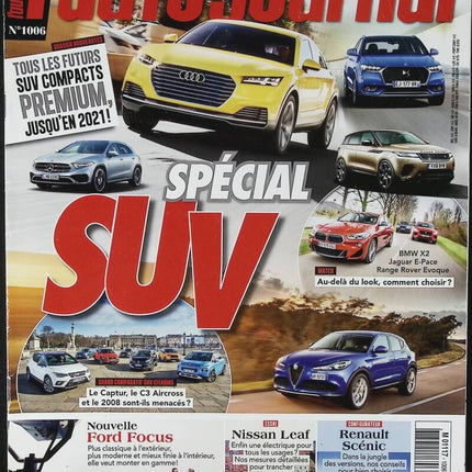 SUV Special - L'auto journal - n° 1006 - 2018 - magazine review - car