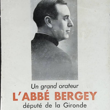 A great orator Abbé Bergey - B. Bordachar - 1963 - book