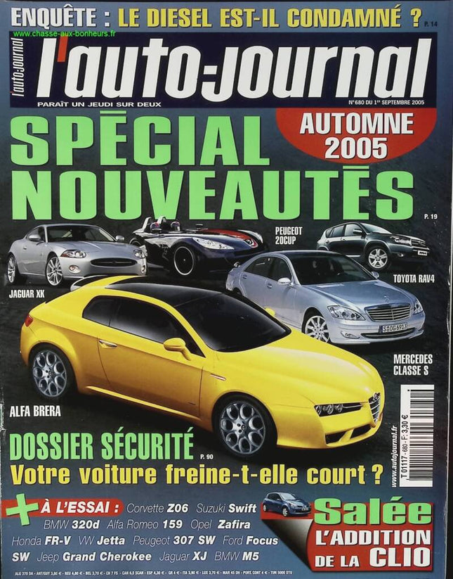 Spécial nouveautés - L'auto journal - n° 680 - 2005 - revue magazine - voiture