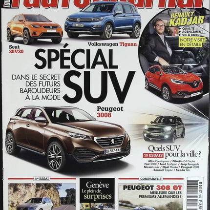 Spécial SUV - L'auto journal - n° 929 - 2015 - revue magazine - voiture